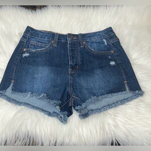 RSQ Vintage High Rise Stretch Jeans Short Sz 0/w24 NWOT